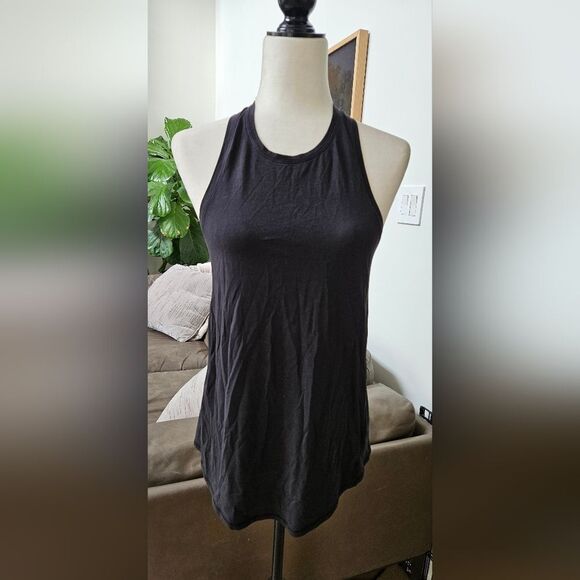 Tie Back Lululemon Black Sleeveless Women's Top - Picture 1 of 4
